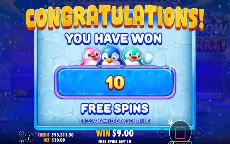 play at snow party online slot